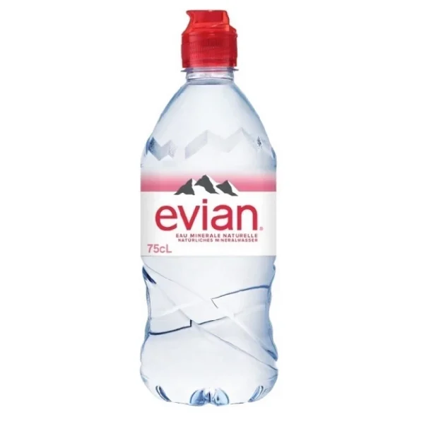 Evian Sportcap Pet 6-Pack  75 CL