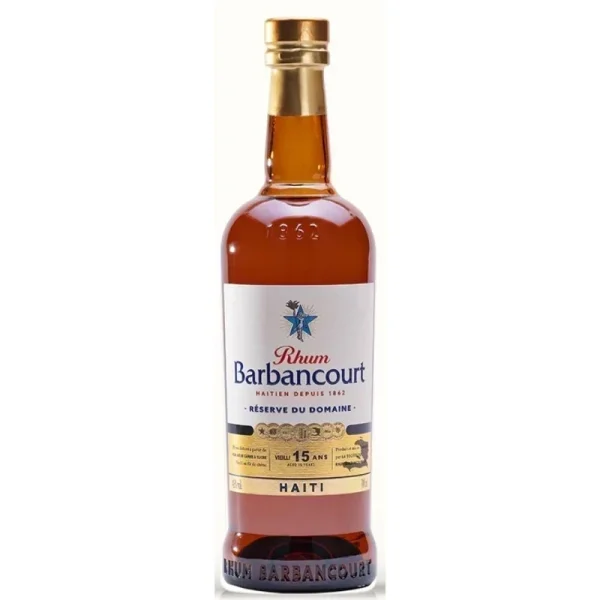 Rhum Barbancourt 15 Ans Réserve du Domaine Vieilli en Fût de Chêne  70 CL
