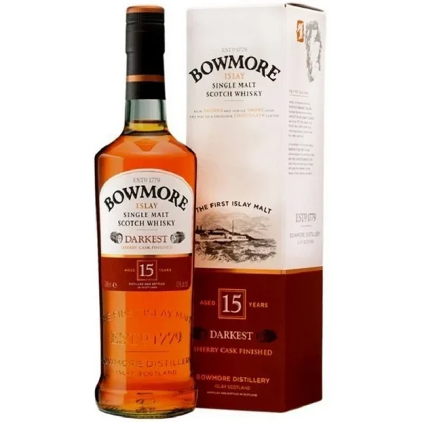 Whisky Bowmore 15 Ans Darkest  70 CL