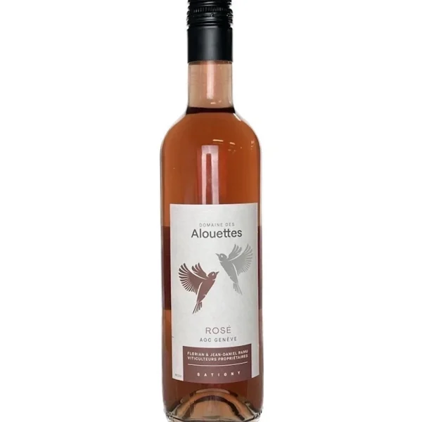 Rosé de Satigny AOC Genève Domaine des Alouettes J.D. Ramu  50 CL  Millésime 2023