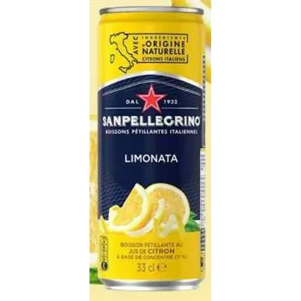 San Pel Limonata Boîtes 6-Pack  33 CL