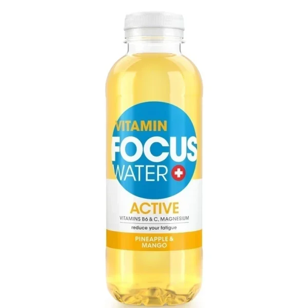 Focuswater Active Ananas et Mangue Pet 12-Pack  50 CL
