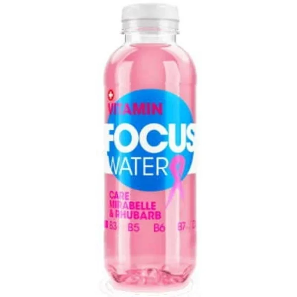 Focuswater Care Mirabelle et Rhubarbe Pet 12-Pack  50 CL