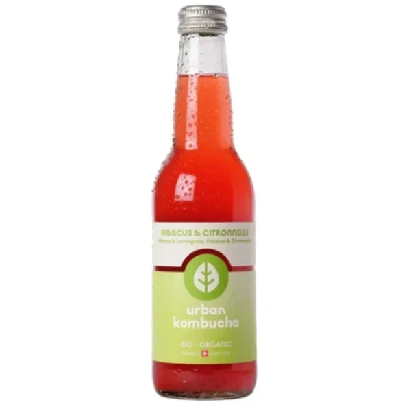 Urban Kombucha Citronnelle Hibiscus Bio VP  33 CL