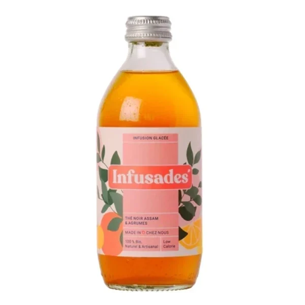 Infusades Thé Noir Agrumes Bio VP  33 CL