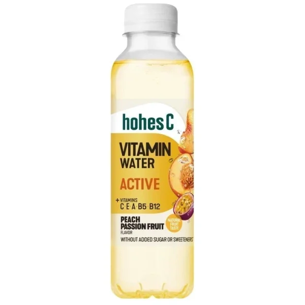 Hohes C Vitaminwater Active Peach Passion Fruit Pet 6-Pack  50 CL