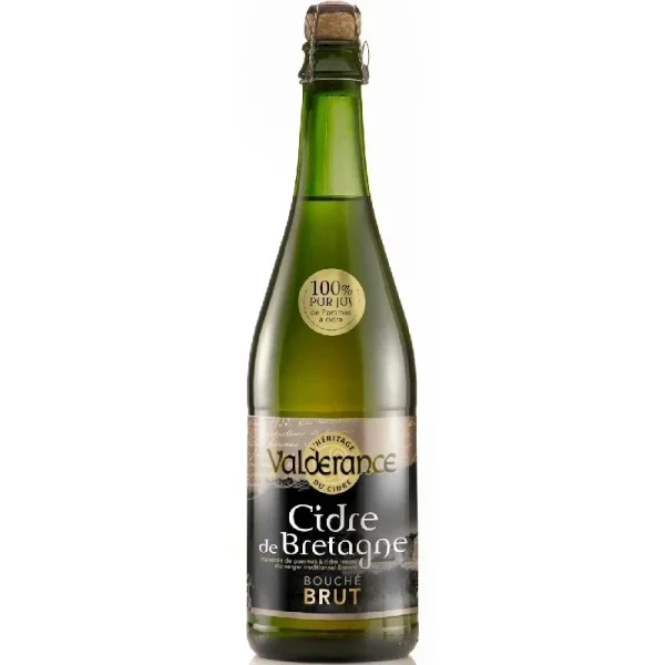 Cidre de Bretagne IGP VP Bouché Brut Valderance  75 CL