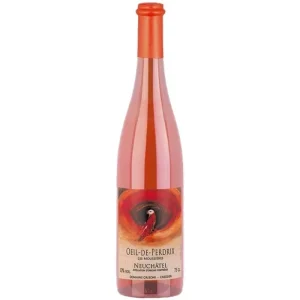 Oeil-de-Perdrix Neuchâtel AOC Les Moussières Grisoni  75 CL  Millésime 2022